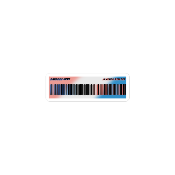 Infamous Barcode Sticker