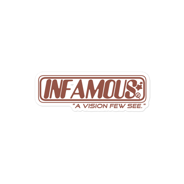 Infamous Logo Sticker